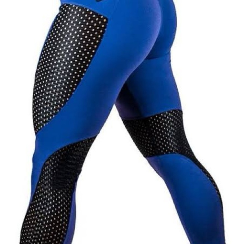 BootyQueen Sleek Black Mesh Leggings - Picture 10 of 12